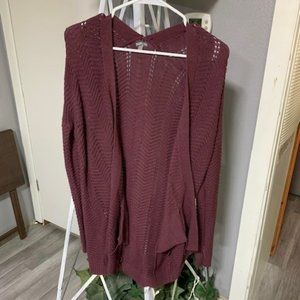 Charlotte Russe Burgandy Cardigan Size XS
